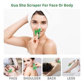 img 2 attached to Geliebt Lynn Gua Sha Face Sculpting Tool - Gua Sha for Face, Eyes, Neck, & Body - 100% Natural Jade Stone - Anti-aging, Fine Lines & Wrinkle Relief