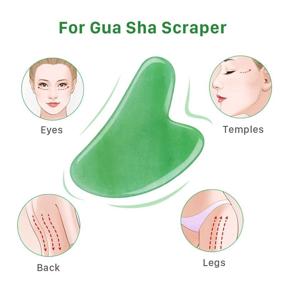 img 1 attached to Geliebt Lynn Gua Sha Face Sculpting Tool - Gua Sha for Face, Eyes, Neck, & Body - 100% Natural Jade Stone - Anti-aging, Fine Lines & Wrinkle Relief