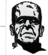 🎃 halloween horror gifts: 3'' cute-patch frankenstein monster embroidered iron on patch - creative and spooky! logo