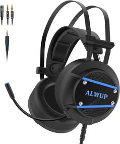 img 4 attached to ALWUP A9 Xbox One Headset: Superior Gaming Headset with Mic 🎧 for PS4, PC, Nintendo Switch – Immersive Stereo Surround Sound, Deep Ear Pads