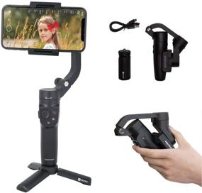 img 4 attached to 📷 FeiyuTech Vlog Pocket 2 Smartphone Gimbal Stabilizer | 3-Axis Foldable for iPhone 12/Mini XR XS, Samsung, HUAWEI Xiaomi | Android/iOS Vlog YouTube TikTok Zoom Control | Includes Tripod | Maximum 0.55lb