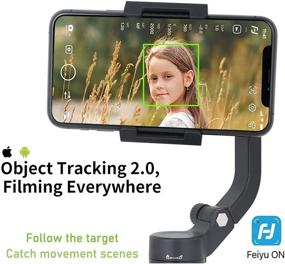 img 2 attached to 📷 FeiyuTech Vlog Pocket 2 Smartphone Gimbal Stabilizer | 3-Axis Foldable for iPhone 12/Mini XR XS, Samsung, HUAWEI Xiaomi | Android/iOS Vlog YouTube TikTok Zoom Control | Includes Tripod | Maximum 0.55lb