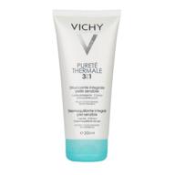 vichy pureté thermale one step facial cleanser: multi-purpose face wash, toner & makeup remover; ideal for sensitive skin logo