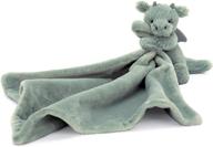 🐉 adorable jellycat bashful dragon soother: perfect baby stuffed animal security blanket logo