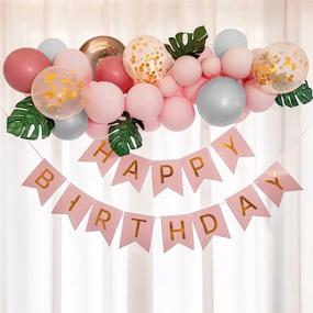 img 1 attached to 🎈 Stunning 167PCS Balloon Garland Arch Kit: White Gold Confetti, Retro Pink, and Grey Latex Balloons - Perfect for Bridal Baby Shower, Birthday, Wedding, Anniversary, and Graduation Party Decorations