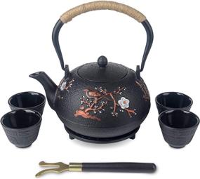 img 4 attached to Exquisite Pieces Japanese Teapot Kettle Infuser: Traditional Elegance and Superior Brewing