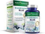 everstrong blue - увеличение силы и повышение активности мозга с мускульной матричной смесью, включая креатин моногидрат creapure + больше, дикая органическая смесь черники, и 1000 ме витамина d3 - 90 таблеток. логотип