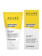 🌞 acure brightening day cream: vegan cica & argan oil blend for radiant skin, 1.7 fl oz logo