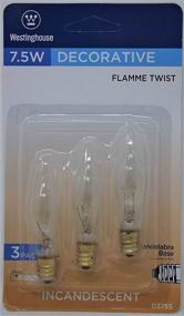 img 2 attached to Westinghouse Flame Incandescent Candelabra Clear