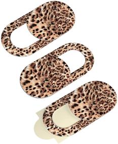 img 4 attached to 🐆 Protect Your Visual Privacy and Security with Leopard Print Webcam Cover - Ultra-Thin Blocker for Macbook, Laptop, iPad, iPhone, and More (3 Pack)