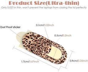 img 2 attached to 🐆 Protect Your Visual Privacy and Security with Leopard Print Webcam Cover - Ultra-Thin Blocker for Macbook, Laptop, iPad, iPhone, and More (3 Pack)