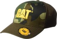 🧢 caterpillar men's active stretch mesh cap logo