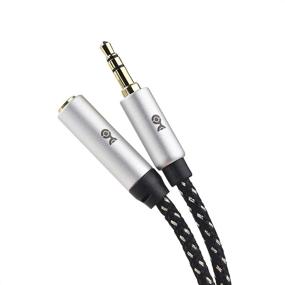 img 1 attached to 🎧 Cable Matters 2-Pack 10 ft Headphone Extension Cable - Black (3.5mm Aux Cord Extension, Audio Extension Cable) – 10 Feet