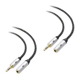 img 4 attached to 🎧 Cable Matters 2-Pack 10 ft Headphone Extension Cable - Black (3.5mm Aux Cord Extension, Audio Extension Cable) – 10 Feet