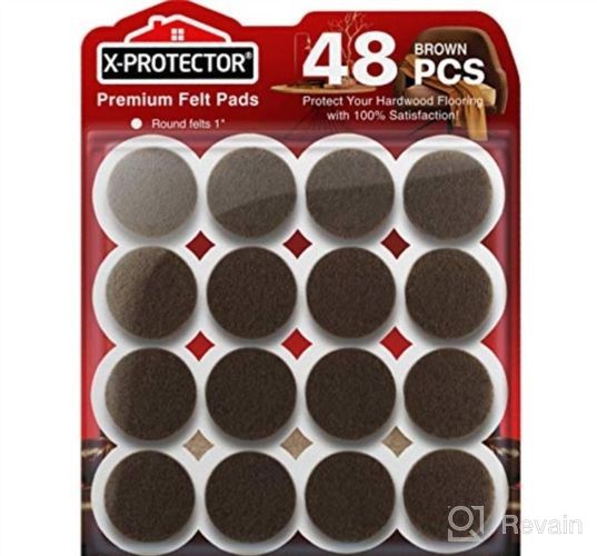 img 1 attached to X-PROTECTOR 133 PCS Premium Felt Furniture Pads for Wood 🛋️ Floors - Best Furniture Feet Protectors for Hardwood and Laminate Flooring review by Dawn Fischer