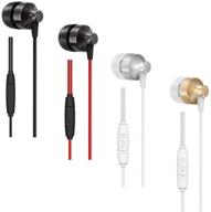 🎧 наушники geeshida 4 pack in-ear с проводным микрофоном - 3,5 мм наушники / вкладыши / гарнитуры для смартфонов ios и android, ноутбуков, игр, chromebook - электроника логотип