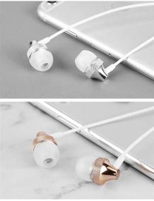 img 2 attached to 🎧 Наушники GEESHIDA 4 Pack In-Ear с проводным микрофоном - 3,5 мм наушники / вкладыши / гарнитуры для смартфонов iOS и Android, ноутбуков, игр, Chromebook - Электроника