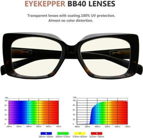 img 2 attached to 👓 Eyekepper Women's Reading Glasses: Stylish Readers to Block Harmful Blue Rays with Blue Light Filter Technology