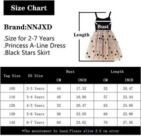 img 1 attached to Stunning NNJXD Sleeveless Princess Sundress: Timeless Black Tulle for Girls' Fashion