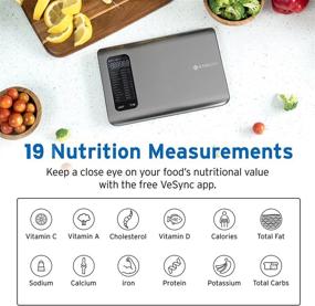 img 2 attached to 🍽️ Etekcity Smart Food Nutrition Scale: Digital Grams and Ounces for Weight Loss, Baking, Cooking, Keto, and Meal Prep - Large Stainless Steel