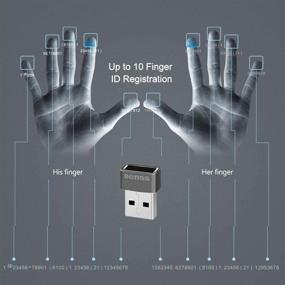 img 1 attached to Highly Efficient USB Fingerprint Reader for Windows 10: Enhanced Speed, Multi-finger Support & 360-Degree Touch