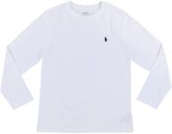 👕 классическая и комфортная: детская футболка polo ralph lauren с длинным рукавом логотип