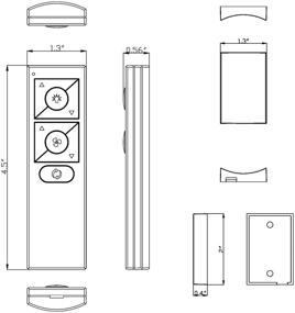 img 1 attached to Enhance Your Comfort with the 6-Speed Ceiling Fan Wireless Bluetooth Remote Control Wall Cradle in White