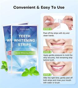 img 2 attached to 🦷 Non-Slip Teeth Whitening Strips for Sensitive Teeth - 35 Treatments, Teeth Whitener for Removing Stains from Smoking, Coffee, Soda, and Wine