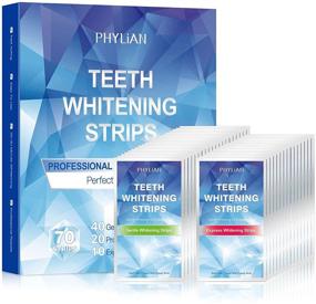 img 4 attached to 🦷 Non-Slip Teeth Whitening Strips for Sensitive Teeth - 35 Treatments, Teeth Whitener for Removing Stains from Smoking, Coffee, Soda, and Wine