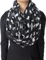 🐇 lina and lily rabbit print infinity scarf - lightweight and adorable bunny design logo