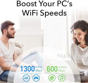 img 3 attached to 🖧 Cudy WU1900 AC 1900Mbps Wireless USB 3.0 High Gain Adapter for PC, USB WiFi Network Card, 5GHz, 2.4GHz, WiFi USB 3.0, Wireless Adapter for Desktop/Laptop, Windows 7/8/8.1/10, Mac OS, Linux