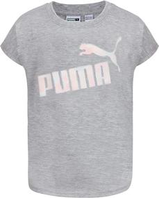 img 2 attached to Футболка PUMA для девочек Light Heather