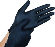 🧤 nitrile gloves for household cleaning & industrial use - box of 100 (large, color may vary) logo