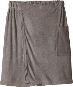 img 4 attached to 🚿 Versatile DII Men's Microfiber Shower Wrap for Saunas, College Dorms, Pools, Gyms, Beaches, Locker Rooms, & Bathroom - Gray (54 x 20")