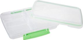 img 3 attached to 🍱 Sistema Multi Split Meal Prep Containers & Food Dividers Clips, 820ml, BPA-Free, 5 Storage Containers for Food Prep