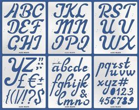 img 3 attached to Aleks Melnyk Journal Stencils Alphabet Crafting for Paper & Paper Crafts