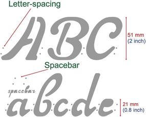 img 2 attached to Aleks Melnyk Journal Stencils Alphabet Crafting for Paper & Paper Crafts