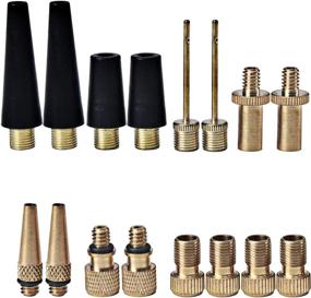 img 4 attached to 🚲 LSSH GmbH 16PCS Brass Presta and Schrader Valve Adapter Set: Ultimate Bike Pump Adapters, Balloon and Ball Pump Needles