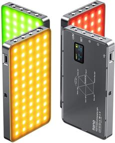 img 4 attached to 🌈 Llano RGB Video Light with Built-in 4000mAh Rechargeable Battery, 360 Full Color Gamut, 9 Light Effects, 3000-6500K LED Camera Light - Perfect for Video Conference Lighting Kit, Self Broadcasting, and Live Streaming