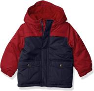 куртка kosh heavyweight colorblock puffer thyme логотип