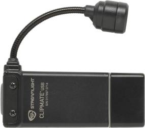img 2 attached to 💡 Streamlight 61125 ClipMate 70 Lumen USB Rechargeable Clip-On Light: Illumination on-the-go with White/Red LEDs in Black