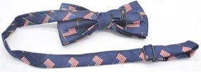 img 2 attached to Stylish and Handmade Pre-Tied Bow Ties for 👔 Boys - Unique Novelty Patterns and Polka Dots for Kids