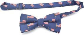 img 3 attached to Stylish and Handmade Pre-Tied Bow Ties for 👔 Boys - Unique Novelty Patterns and Polka Dots for Kids