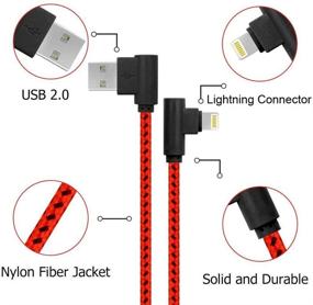 img 3 attached to 🔌 5 наборов сертифицированных Кабелей Lightning - Дополнительно длинные USB-кабели с оплеткой из нейлона для зарядки и синхронизации (0,7 фута, 3 фута, 3 фута, 6 футов, 10 футов) для iPhone 12/11/Pro/Xs Max/XS/XR/7/7Plus/X/8/8Plus/6S Plus.