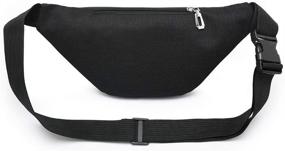 img 1 attached to 🎒 Versatile Unisex Fanny Pack: Stylish Waterproof Waist Bag with Adjustable Belt for Travel, Sports, and Running