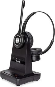 img 4 attached to 🎧 Versatile Wireless Headset System: Switch Between Single and Dual Speaker for Office Phones - Compatible with Polycom, Avaya, Cisco, Yealink and More!