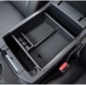 img 2 attached to 🚘 JDMCAR Center Console Organizer for Toyota 4Runner (2010-2022) - ABS Black Tray, Armrest Box Secondary Storage, Compatible with 2019, 2020 & 2021 Models