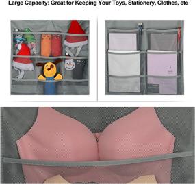 img 2 attached to 👚 Maximize Closet Space with Lirex Closet Hanger Organizers - 2-Pack Underwear Bra Hanger Organizer for Family Closet Bedroom. Foldable & Universal Fit for Ultimate Storage Efficiency!