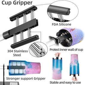 img 3 attached to 🛠️ Cup Turner Accessory Kit for Crafts Tumbler - Enhance Your Tumbler Crafting with Universal Compatibility and Efficient Cup Gripper Inserts (Small)