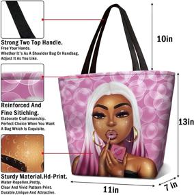 img 2 attached to 👜 Stylish African American Women's Handbags & Wallets for Business and Shopping